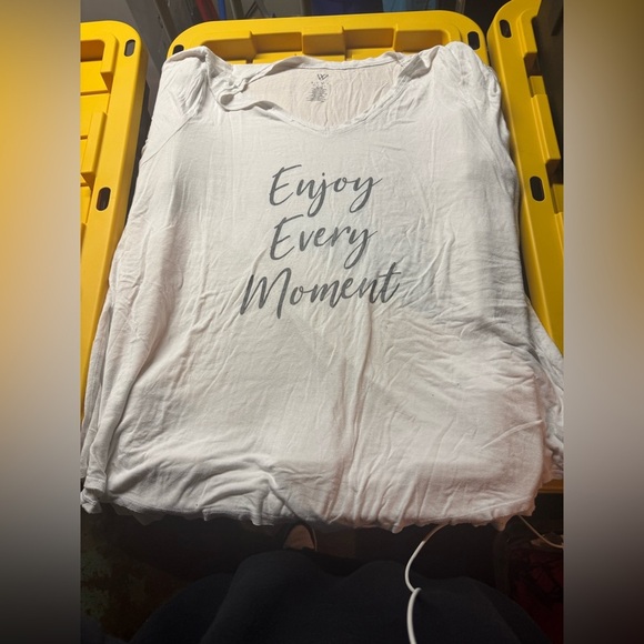 White Livi Active Graphic Tee with Inspirational Text - Picture 1 of 1